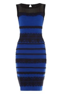 The dress is actually blue and black